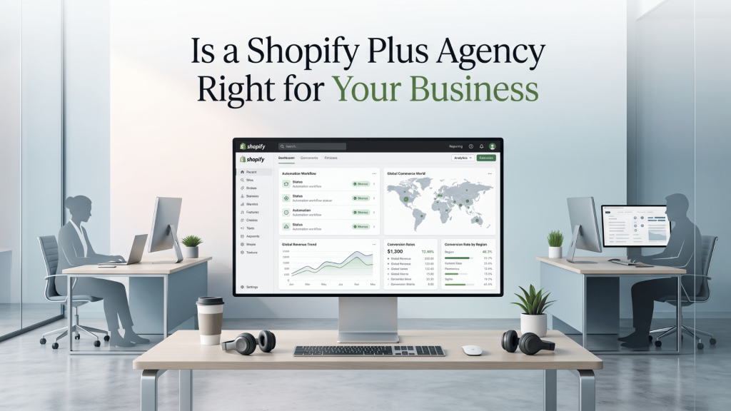 Shopify Plus agency services for scaling eCommerce business with analytics, automation, and performance optimization.